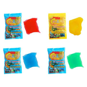 Cleaning gel dust remover for car interiors; Simples Market, 4 colorful slimes in blue, red, yellow and green.