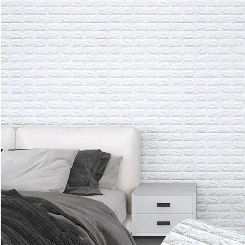 NovaHome 3D Foam Brick Wallpaper Roll Waterproof Self Adhesive Wall Decor For Living Room And Kitchen