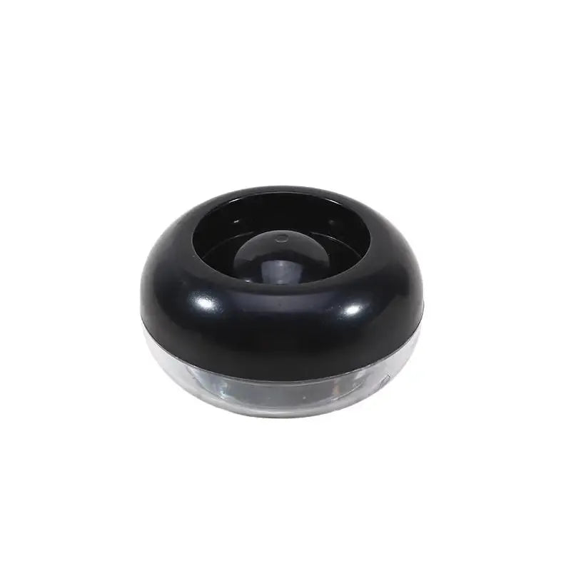 Simples Market round finger-wetting money-counting tool with a black top and clear base