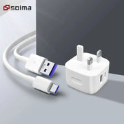 Solma PD USB Charger For Mobile Phones Fast Charge USB C Wall Adapter Portable Phone Charger
