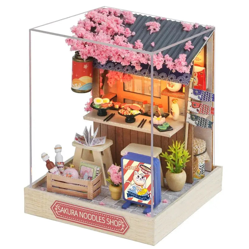 Wooden Miniature Doll House Kit DIY 3D Puzzle Building Model For Birthday Gifts And Home Decor Display
