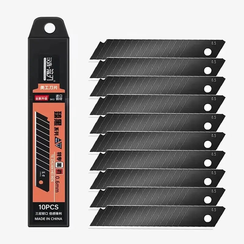 DTBD Carbon Steel Utility Knife Blades 100mm By 18mm Replacement Blades For DIY Carving Office And School
