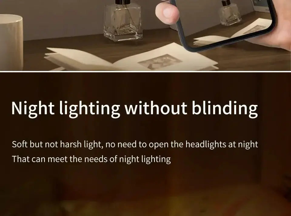 LED motion sensor night light for cabinets and wardrobes, USB rechargeable, compact square lamp