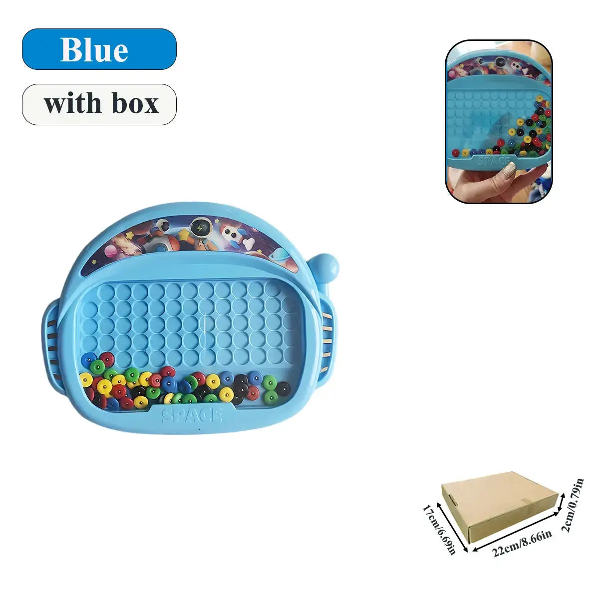 Magnetic Doodle Board For Kids Ages 3 To 8 With Pen And Beads Educational Toy Montessori Gift
