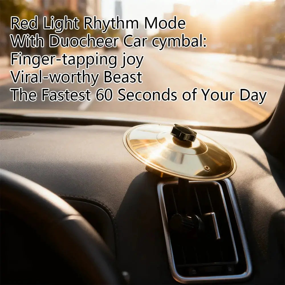 Car Vent Drum Cymbals Mini Crash Cymbals Car Interior Accessory Alloy Construction For Dashboard Or Air Vent