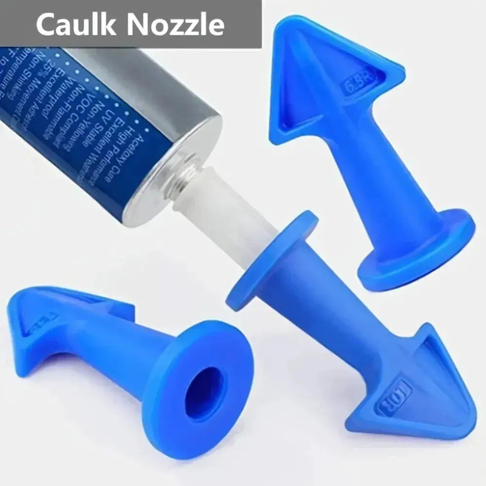 Skeyo 3 Piece Silicone Sealant Nozzle Scraper Kit For Caulking And Floor Tiling Tools Home Improvement