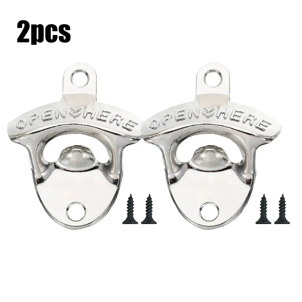 Zinc Alloy Wall Mounted Beer Bottle Opener Retro Antique Kitchen Style With Screws