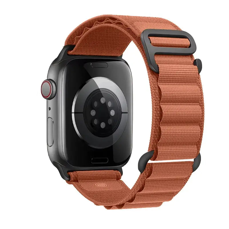 Apple Watch nylon Alpine band in orange for 40–49mm by Simples Market