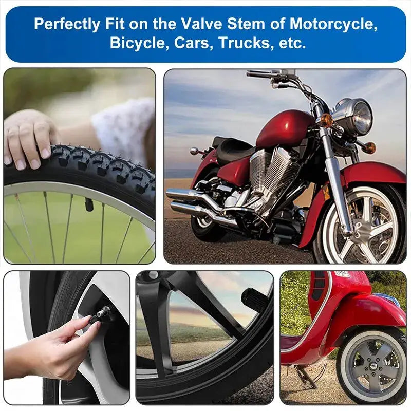 10 Pack Car Tire Valve Caps Dustproof Rim Stem Covers Universal Fit For Car Motorcycle Bicycle