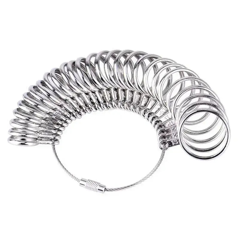 Metal Ring Sizer Measuring Tool Set Gauge Mandrel For Jewelry Making Ring Size Gauge Fitting