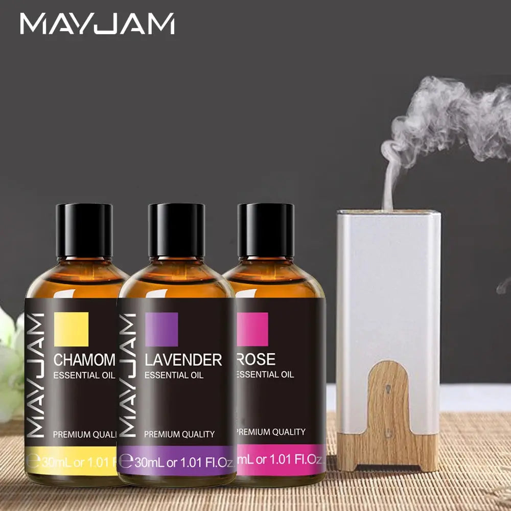 MAYJAM 30ml Aromatherapy Essential Oil Lavender Vanilla Jasmine Eucalyptus Peppermint For Diffuser Candle Soap