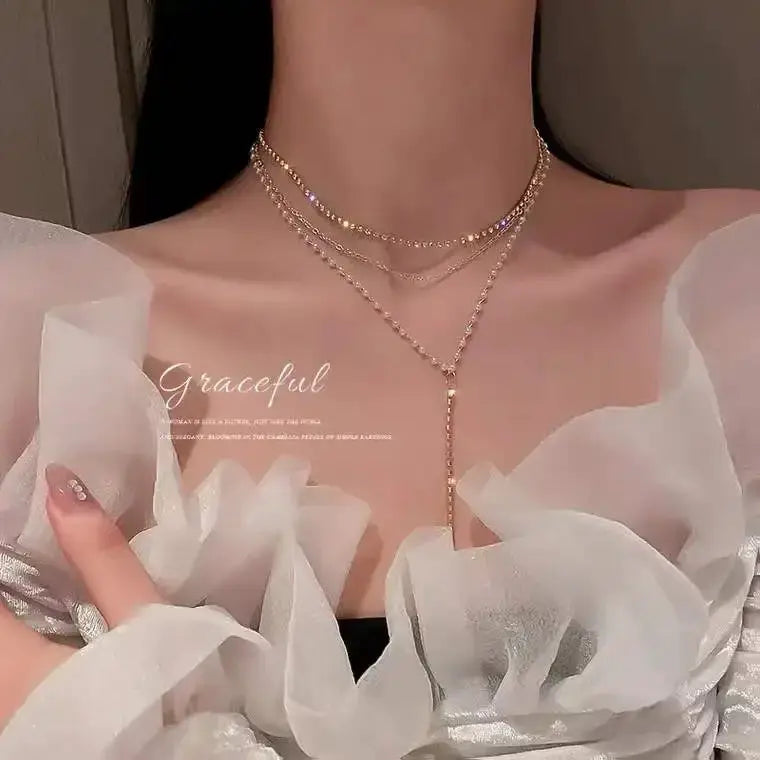 Vintage Butterfly Necklace For Women Golden Stainless Steel Snake Chains Choker With Charm Jewelry Gift