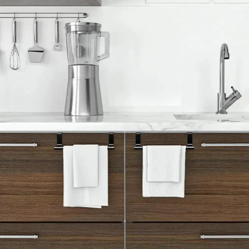 Over Cabinet Towel Rack Stainless Steel Wire Door Hanging Organizer