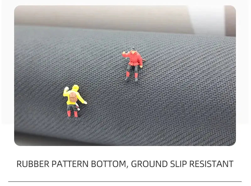Kitchen door mat with rubber-pattern bottom; waterproof, anti-skid, dirt-resistant.