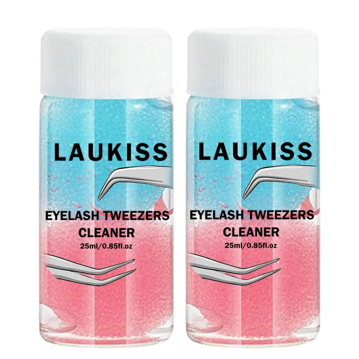 LashGuard 25ml Eyelashes Tweezers Cleaner Glue Residue Remover With Sponge Ball For Tool Maintenance