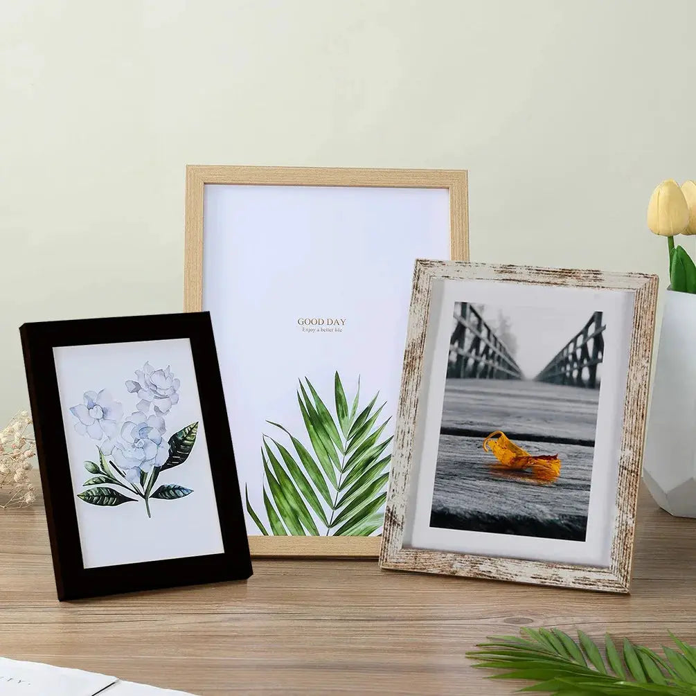 Wooden Photo Frame For Wall Hanging And Tabletop Stand 10x15 15x20 20x25cm A4 Picture Frame Decor