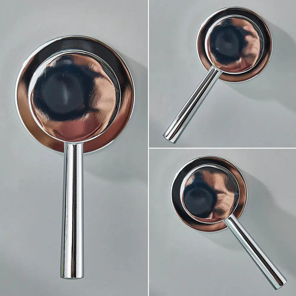Simples Market brass mixer tap with chrome finish, wall-mounted round backplate and lever handle