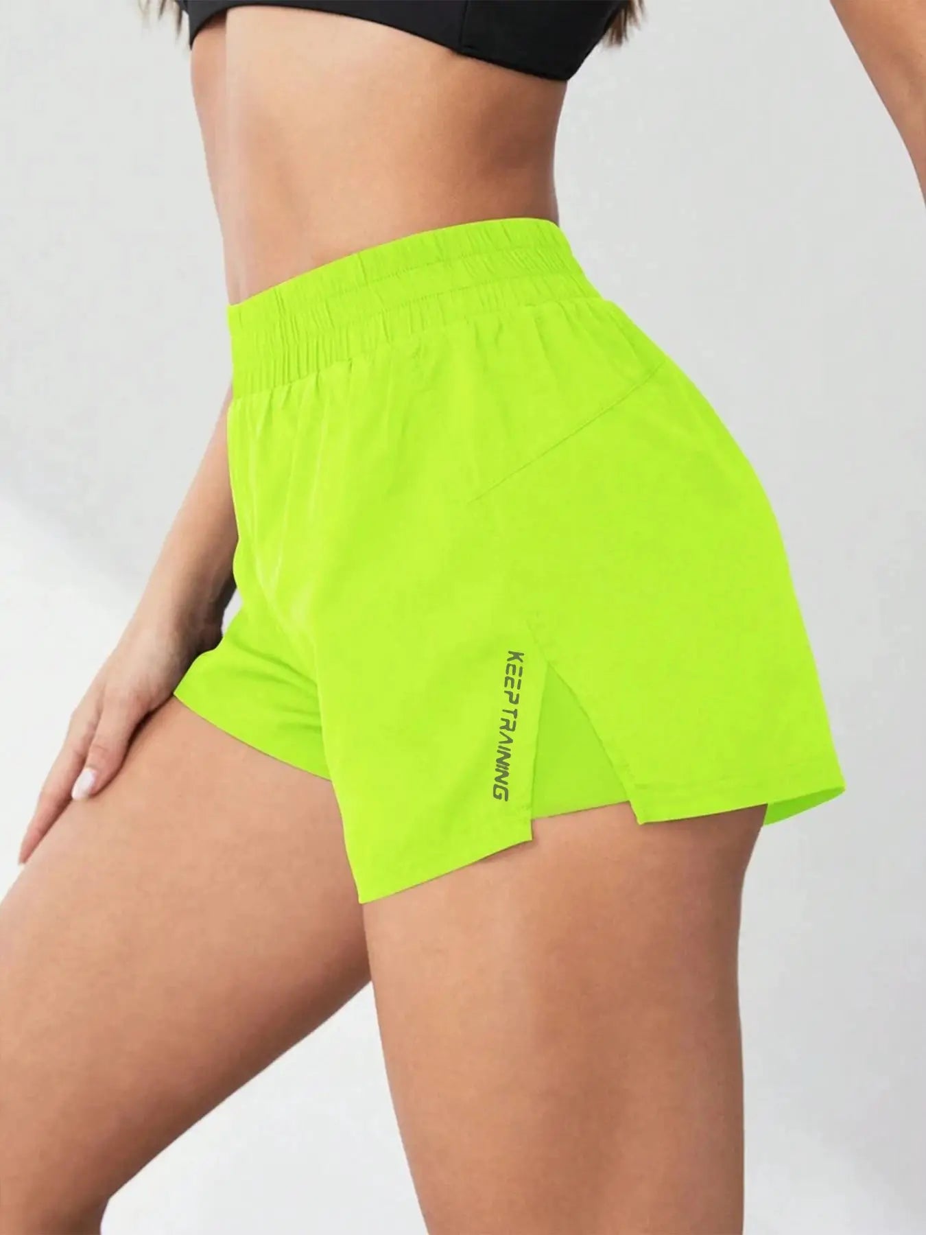 ZenActive Faux Two Piece Anti-Exposure Yoga Shorts Women Ultra Slim Fit for Running Yoga Tennis