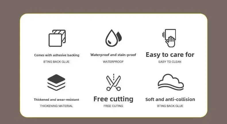 Self-adhesive wallpaper tile stickers, 30x30cm, waterproof, Simples Market kitchen/bathroom decor