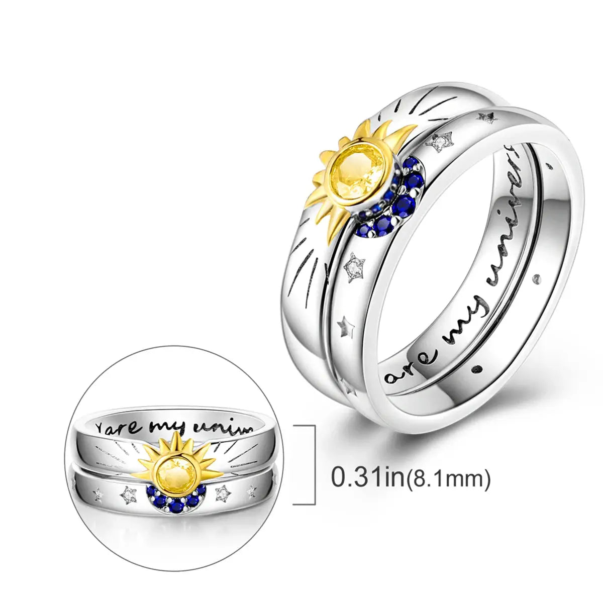 925 Silver Infinite Love Firefly Ring Original Design Zircon Ring For Women High Quality Wedding Jewelry Gift
