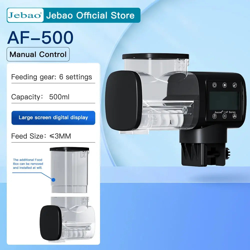 Jebao Jecod Intelligent Automatic Fish Tank Feeder With Digital Timer And WiFi Remote Control For Aquariums