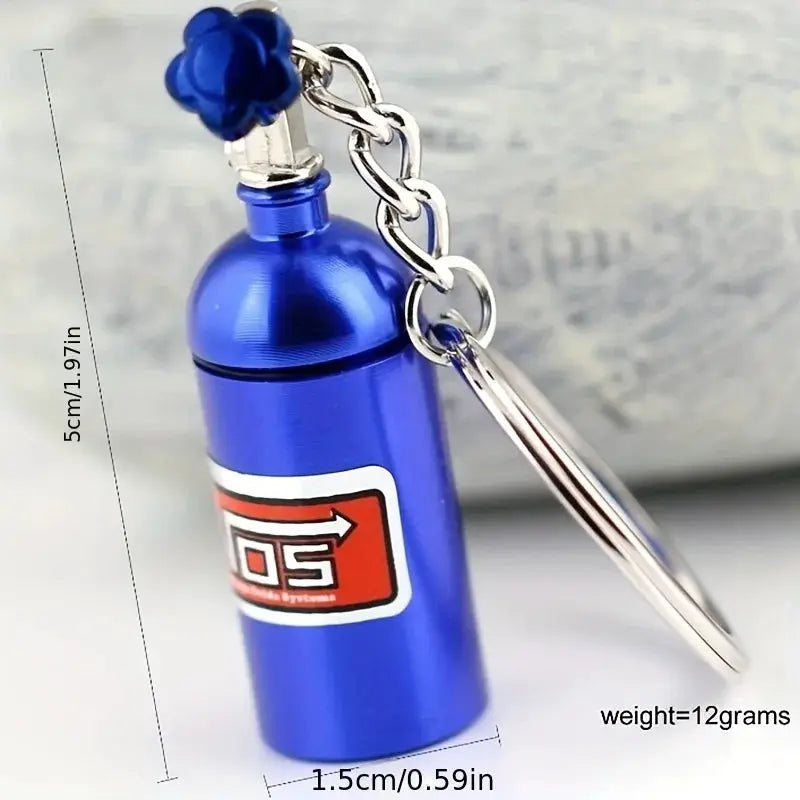 One Tenth Scale RC Car Nitrogen Bottle With Fixed Chain Metal Decorative Part Universal Fit For Climbing Vehicles