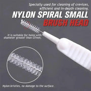 Simples Market shower cleaning brush with nylon spiral bristle head for crevices