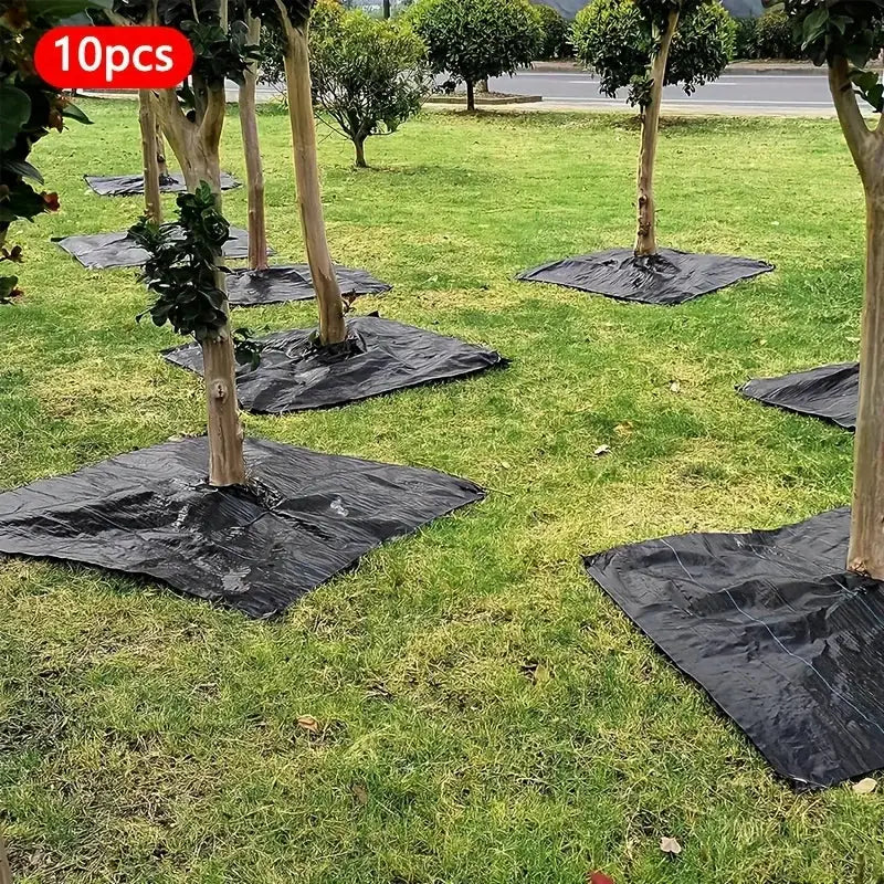 10 Reusable Tree Weeding Moisturizing Hoods Nonwoven Biodegradable Tree Mat For Young Trees And Grassland Protection