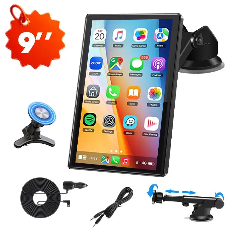 Wireless CarPlay Android Auto Seven To Nine Inches Multimedia Screen