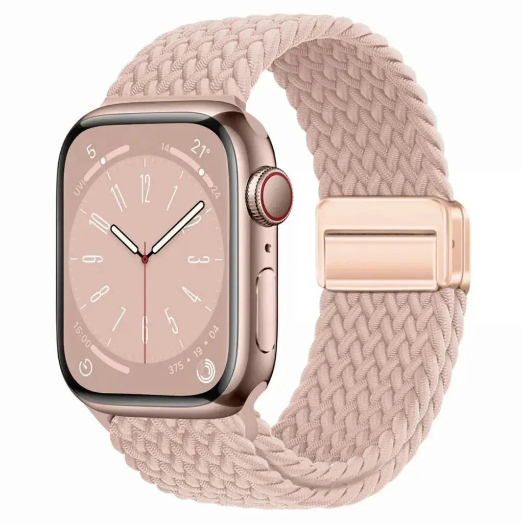 Nylon Braided Band Strap Compatible For Apple Watch S10 46mm 44mm 40mm 45mm 49mm 41mm 38mm iWatch series se 10 7 3 5 6 8 9 Ultra
