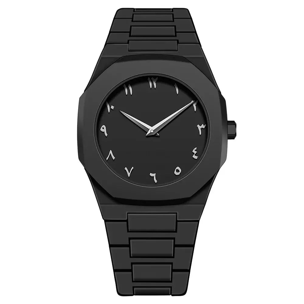 NovaTime Minimalist Quartz Watch For Men With Lightweight Plastic Strap Waterproof Durable Build And Classic Style