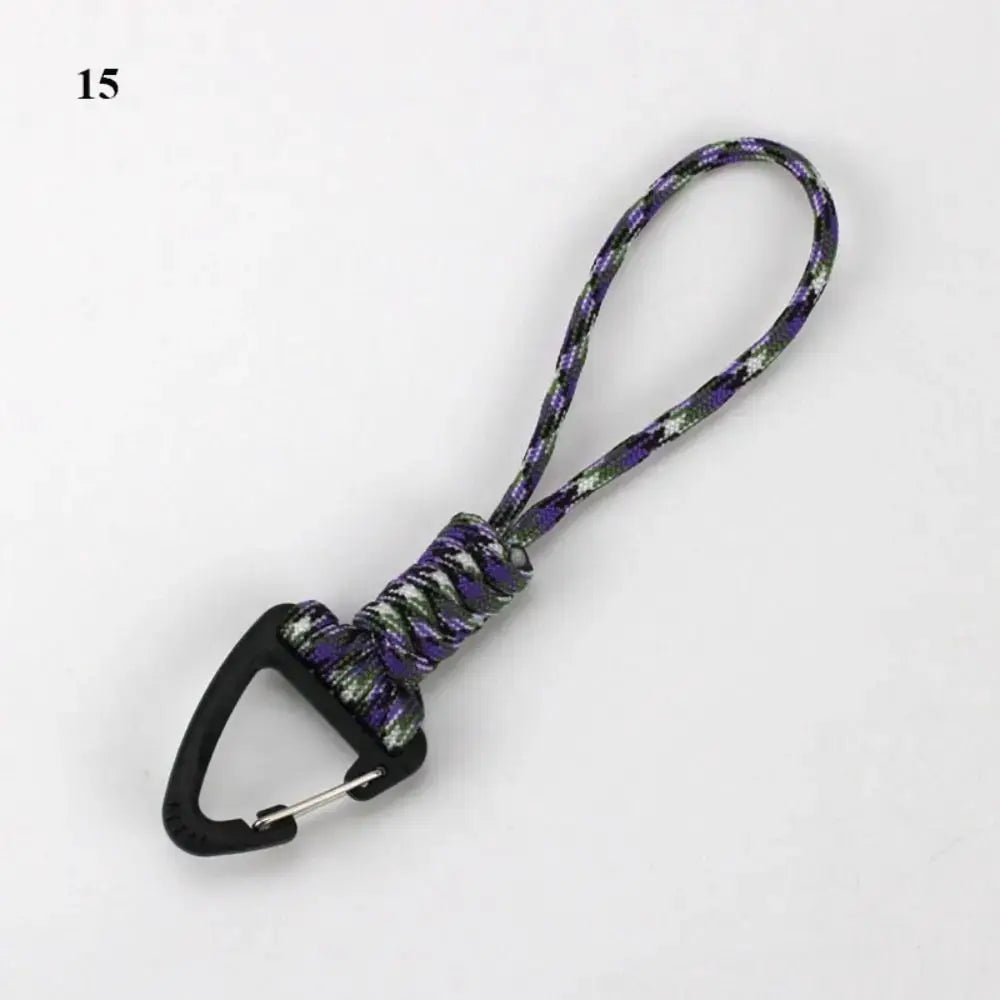 Paracord Keychain Lanyard With Rotatable Buckle High Strength Parachute Cord For Survival Backpack And Key Ring