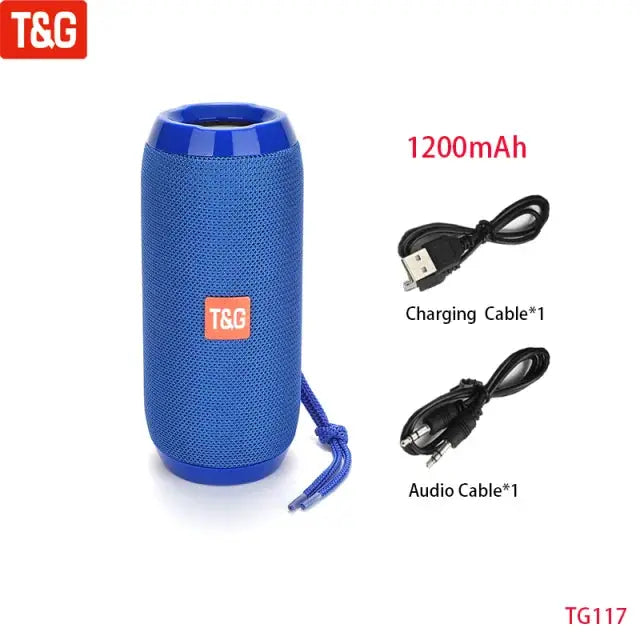Wireless Portable Bluetooth Speaker With FM Radio And Subwoofer Hands Free Calling Music Sound Box