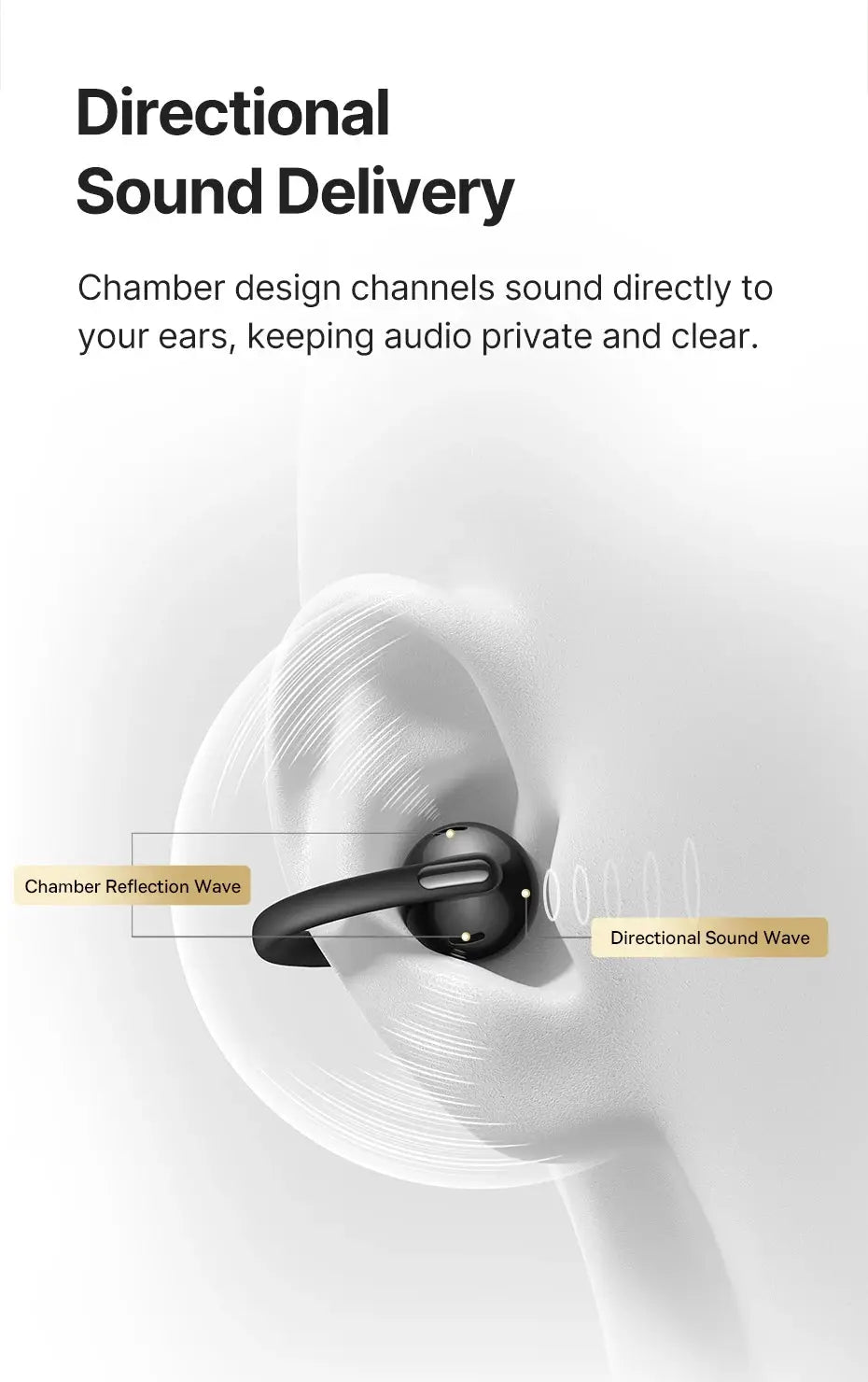 Baseus Bowie MC2 AIR clip-on TWS earbuds, black wireless earphones by Simples Market