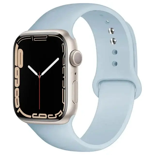 Silicone Band For Apple Watch straps 49mm 40mm 44 mm 45mm 46mm 42mm 41mm 38mm sports bracelet iWatch series 10 9 8 3 SE ultra 2