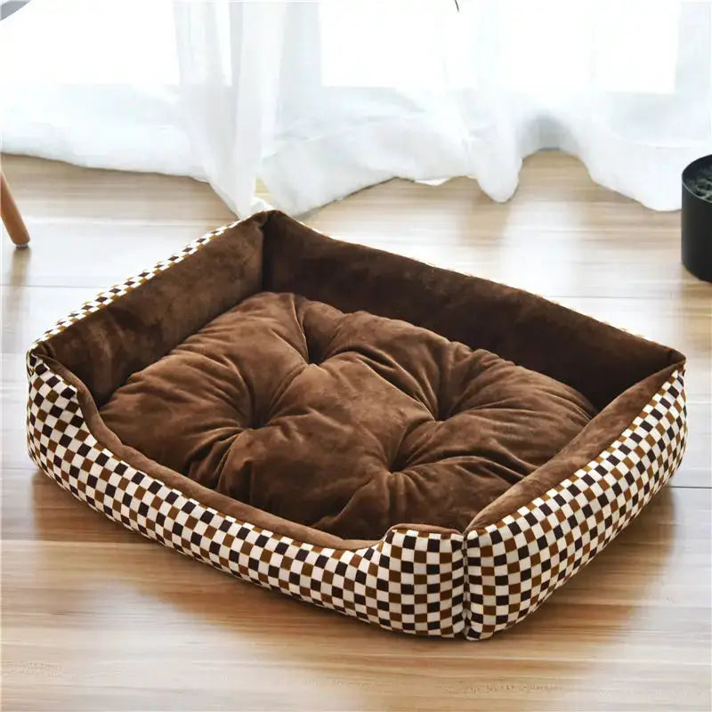 Large Long Plush Pet House Bed Cat Mat For Dogs And Cats Calming Deep Sleep Cushion For Puppy Chihuahua