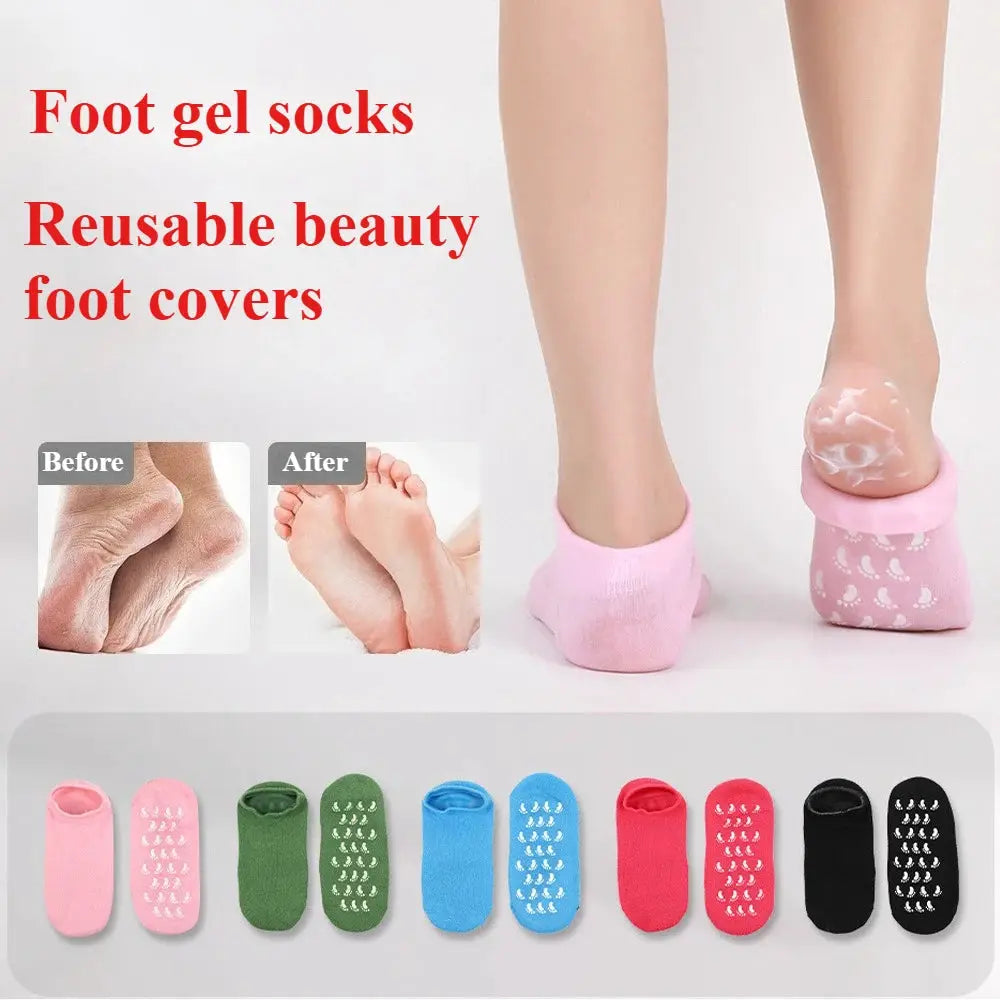 Moisturizing Silicone Foot Socks For Women Dry Cracked Feet With Soothing Massage And Hydration