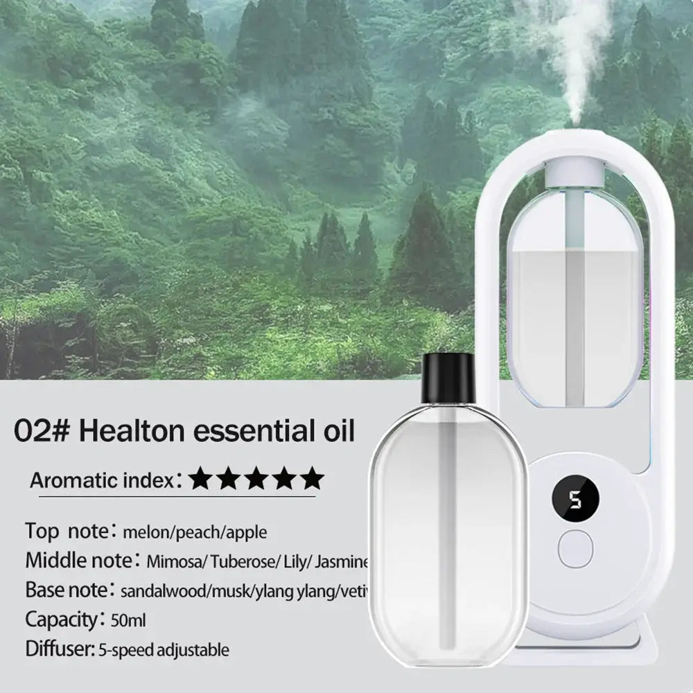 Rechargeable Portable Aroma Diffuser For Essential Oils Aromatherapy With Timed Spray Modes Odor Elimination