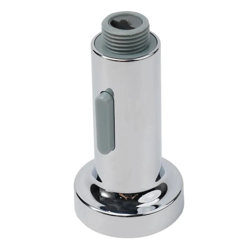 Chrome ABS kitchen faucet head replacement with gray side lever and threaded connector