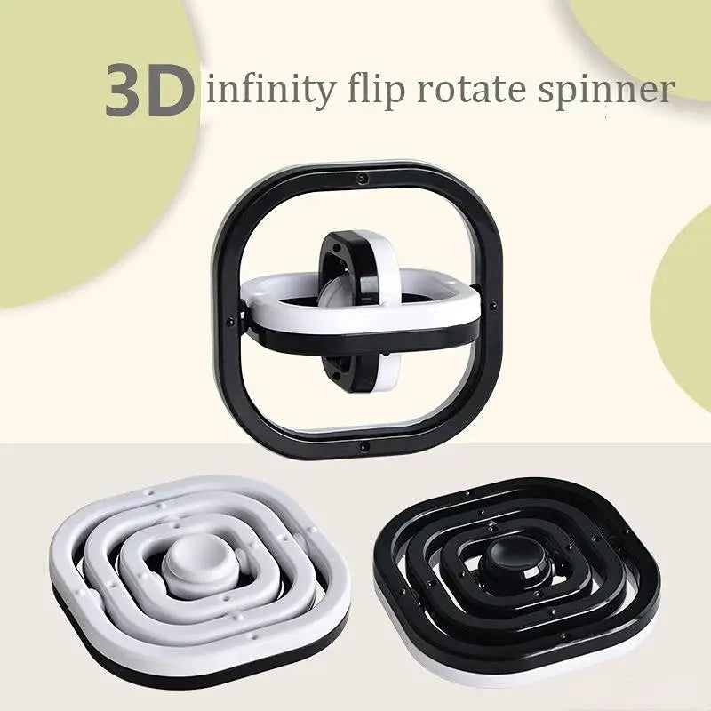 New Fidget Toys 3D Flip Finger Spinner Fingertip Gyro Autism Stress Relief ADHD Children Adults Sensory Gifts