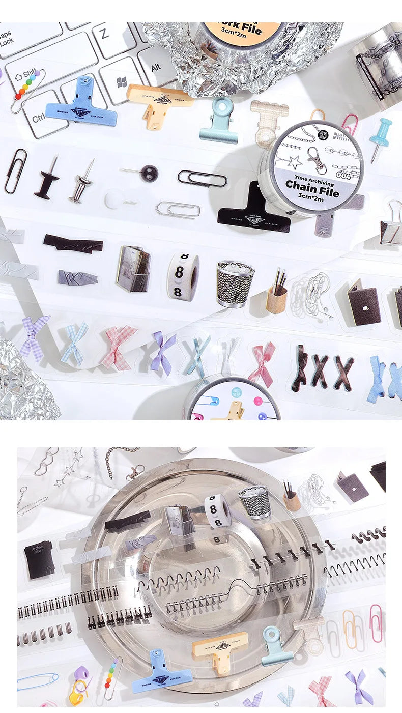 Decorative adhesive tapes for memory/junk journal crafts by Simples Market; assorted pastel washi tapes.