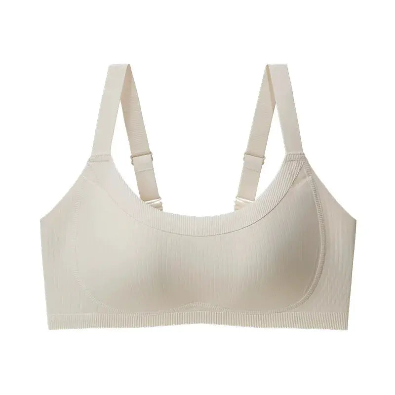FallSweet seamless wireless bra, nude color, full-coverage, soft breathable comfort