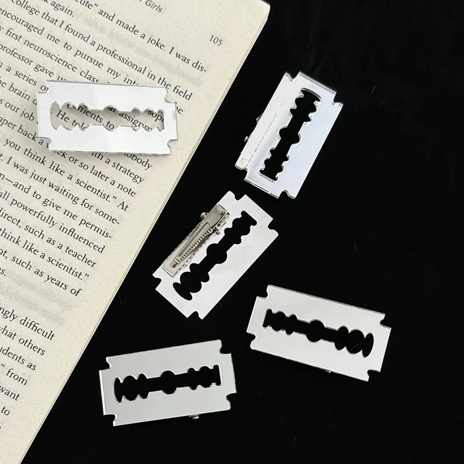 Creative Knife Shape Hair Clips For Women And Girls Edgy Lightweight Alloy Plastic Hairpins