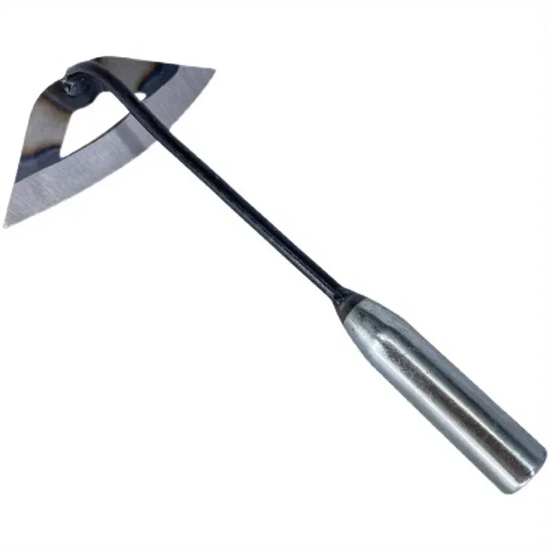 Premium All Steel Hardened Hollow Hoe Handheld Weeding Rake Durable And Rust Resistant Ideal For Vegetable Gardens