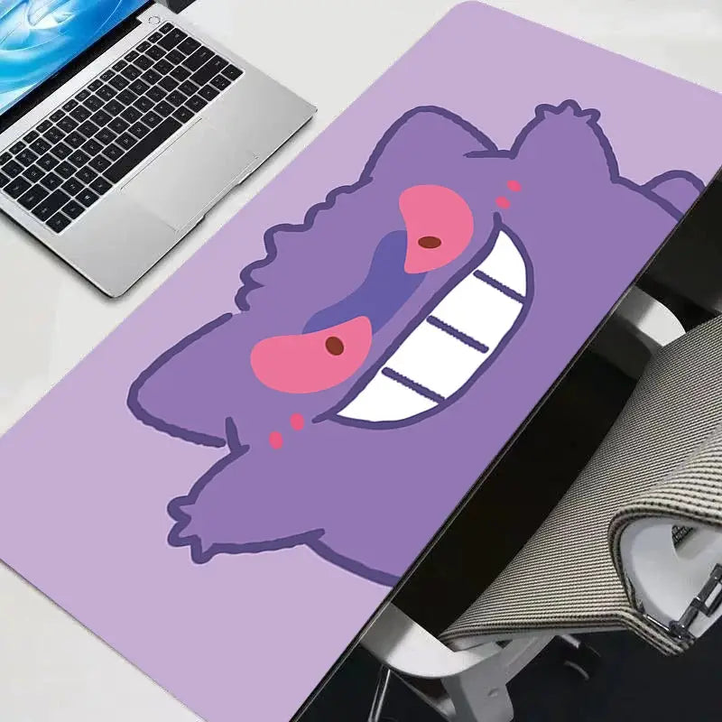 Kawaii Gengar Mouse Pad XXL For Gaming PC Desk Mat Keyboard Pad Gamer Desk Surface