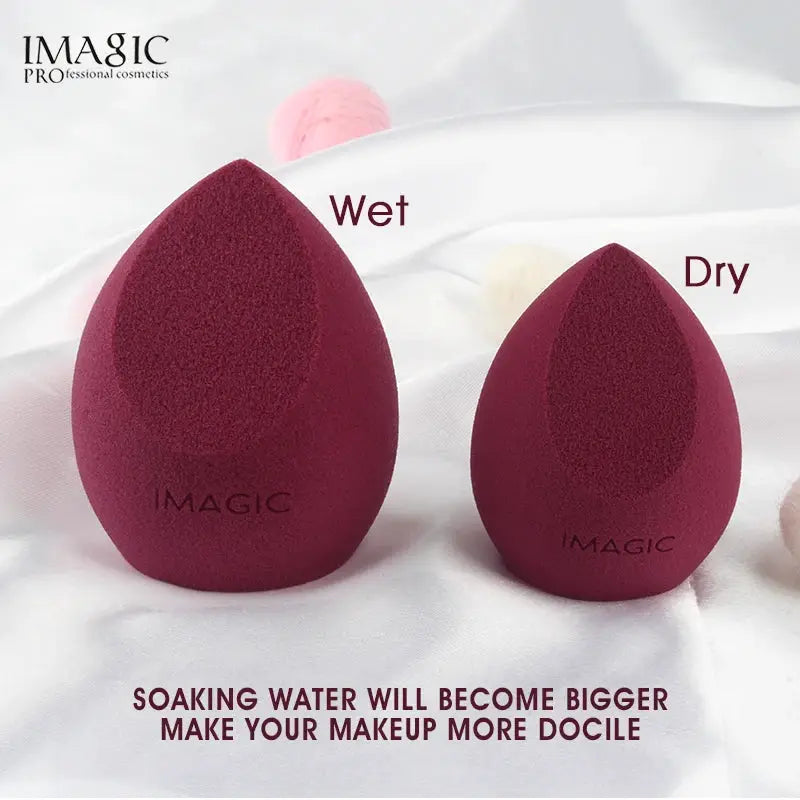Imagic 3 Piece Hydrophilic Non Latex Makeup Puff Set For Wet And Dry Use Flawless Foundation And Concealer
