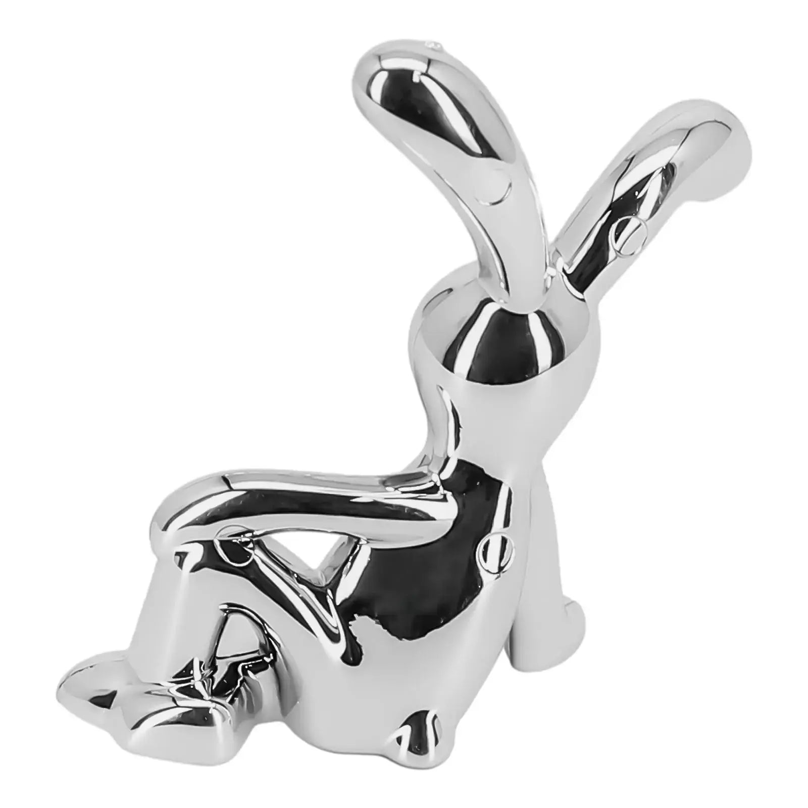 Chrome rabbit figurine for car interior center console by Simples Market