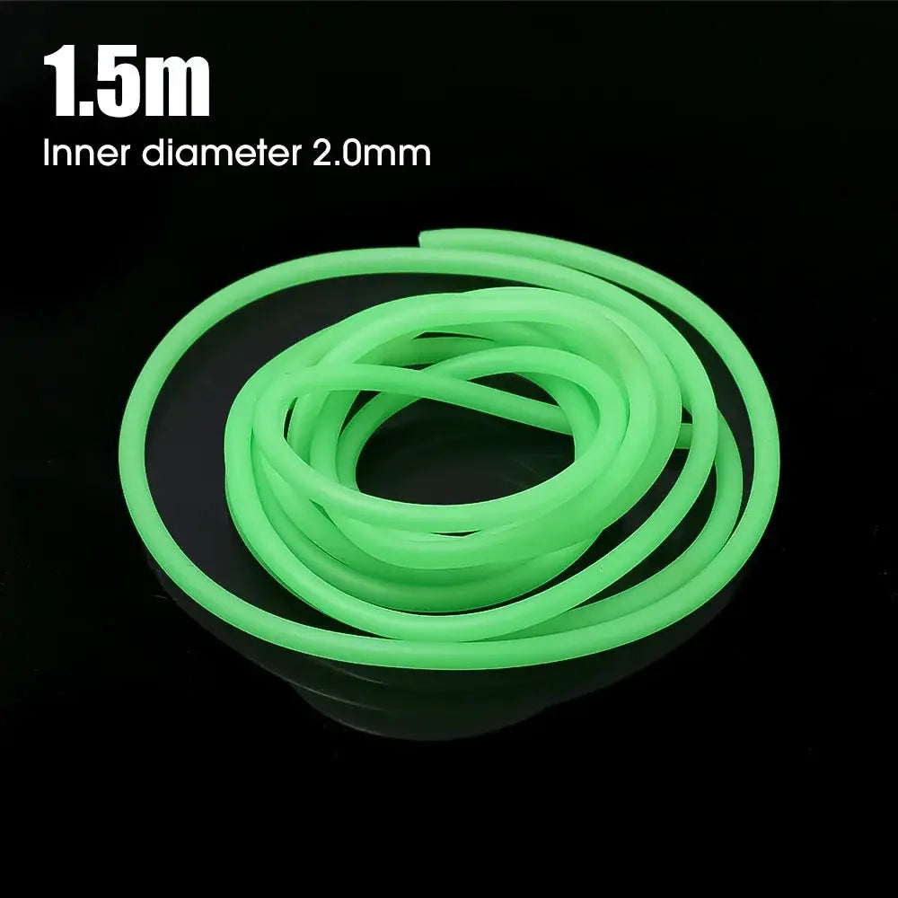 0.8mm 1mm 1.5mm 2mm Luminous Silicone Anti Rig Tube For Deep Sea Fishing Rig Sleeves Tackle Tools