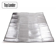 Camping mat by Top Lander, silver aluminum foil insulated sleeping pad for outdoor use