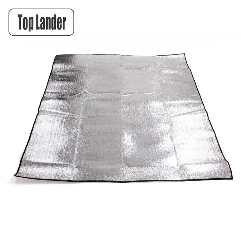 Camping mat by Top Lander, silver aluminum foil insulated sleeping pad for outdoor use